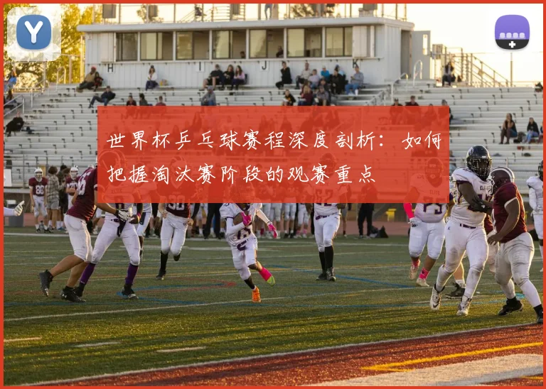 世界杯乒乓球赛程深度剖析：如何把握淘汰赛阶段的观赛重点